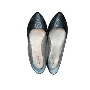 Carlos Santa Black Flats